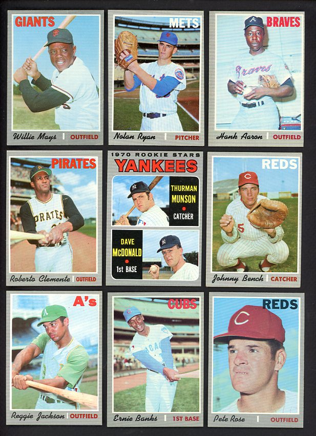 1970 Topps Baseball Complete Set EX-MT Ryan Mays Clemente 538674