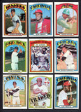 1972 Topps Baseball Complete Set EX+/EX-MT Mays Clemente Aaron 538679