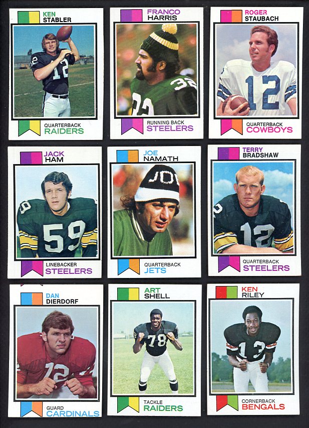 1973 Topps Football Complete Set EX-MT Harris Staubach Stabler 538680