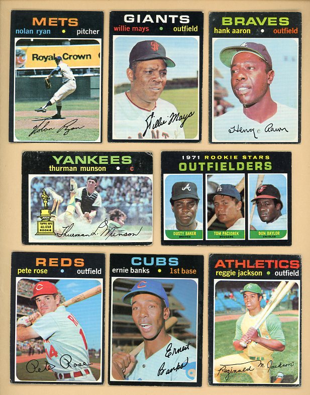 1971 Topps Baseball Complete Set VG-EX/EX Mays Clemente Aaron 538683