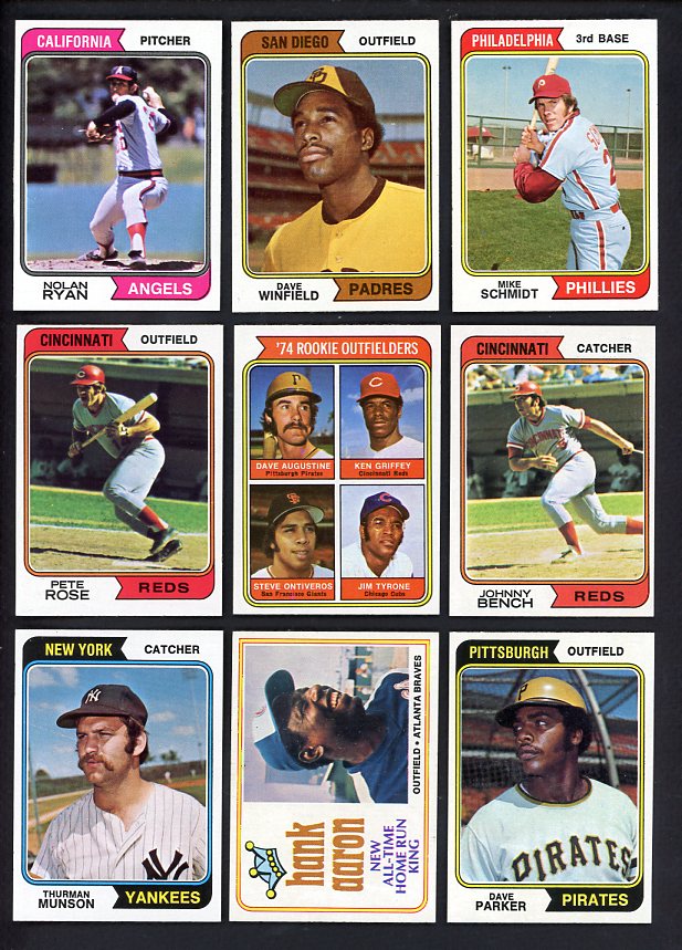 1974 Topps Baseball Complete Set EX-MT/NR-MT Winfield Aaron 538685