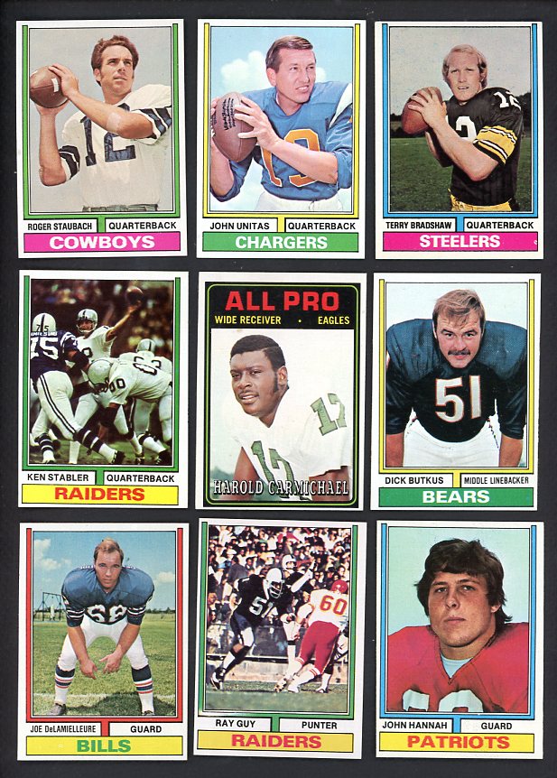 1974 Topps Football Complete Set EX-MT/NR-MT Harris Staubach 538692