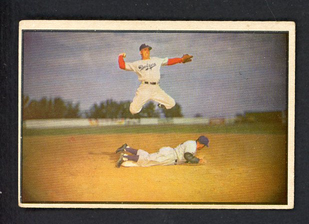 1953 Bowman Color Baseball #033 Pee Wee Reese Dodgers VG-EX 538693