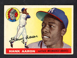 1955 Topps Baseball #047 Hank Aaron Braves VG 538694