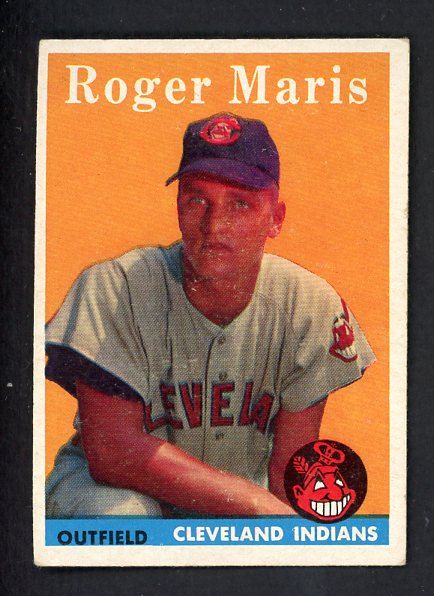 1958 Topps Baseball #047 Roger Maris Indians EX/EX+ 538698