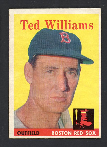 1958 Topps Baseball #001 Ted Williams Red Sox EX-MT 538699