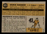 1960 Topps Baseball #493 Duke Snider Dodgers EX-MT 538753