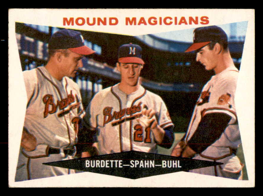 1960 Topps Baseball #230 Warren Spahn Lou Burdette EX-MT 538754