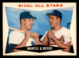 1960 Topps Baseball #160 Mickey Mantle Ken Boyer EX-MT 538755