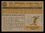 1960 Topps Baseball #295 Gil Hodges Dodgers EX-MT 538756