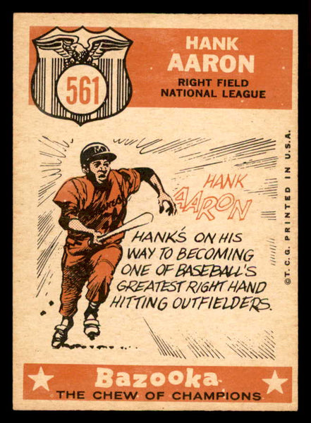 1959 Topps Baseball #561 Hank Aaron A.S. Braves EX-MT 538758