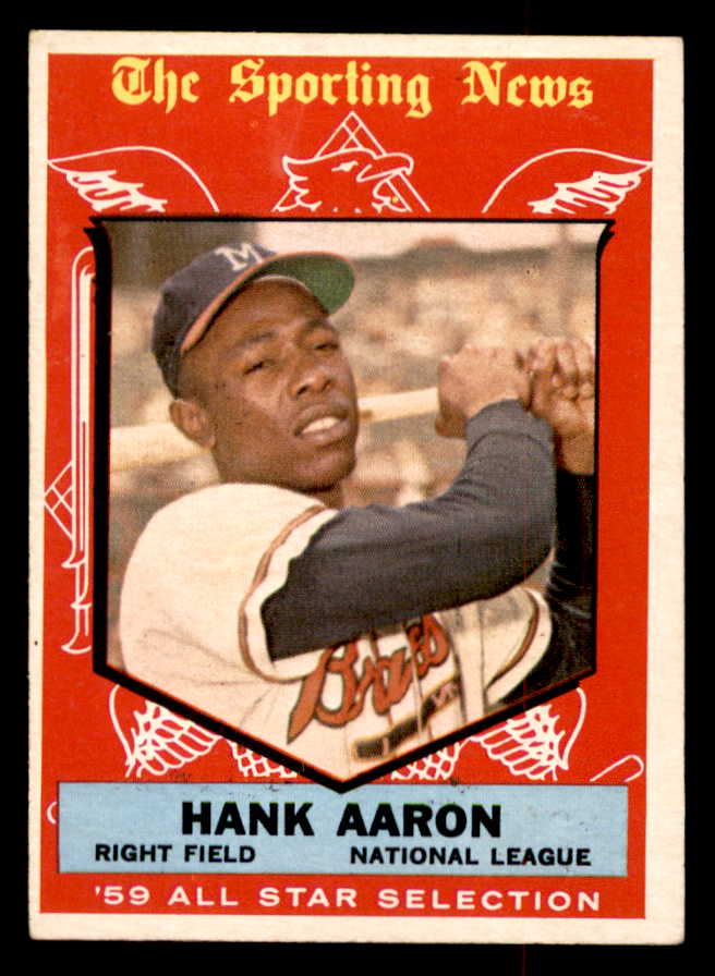 1959 Topps Baseball #561 Hank Aaron A.S. Braves EX 538759