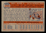 1957 Topps Baseball #250 Eddie Mathews Braves VG-EX 538771