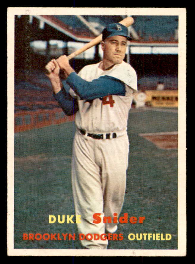 1957 Topps Baseball #170 Duke Snider Dodgers VG-EX 538780