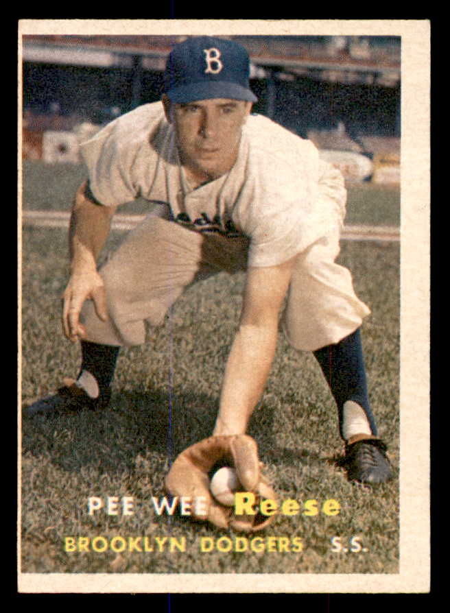1957 Topps Baseball #030 Pee Wee Reese Dodgers VG-EX 538781