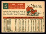 1959 Topps Baseball #020 Duke Snider Dodgers EX-MT 538802