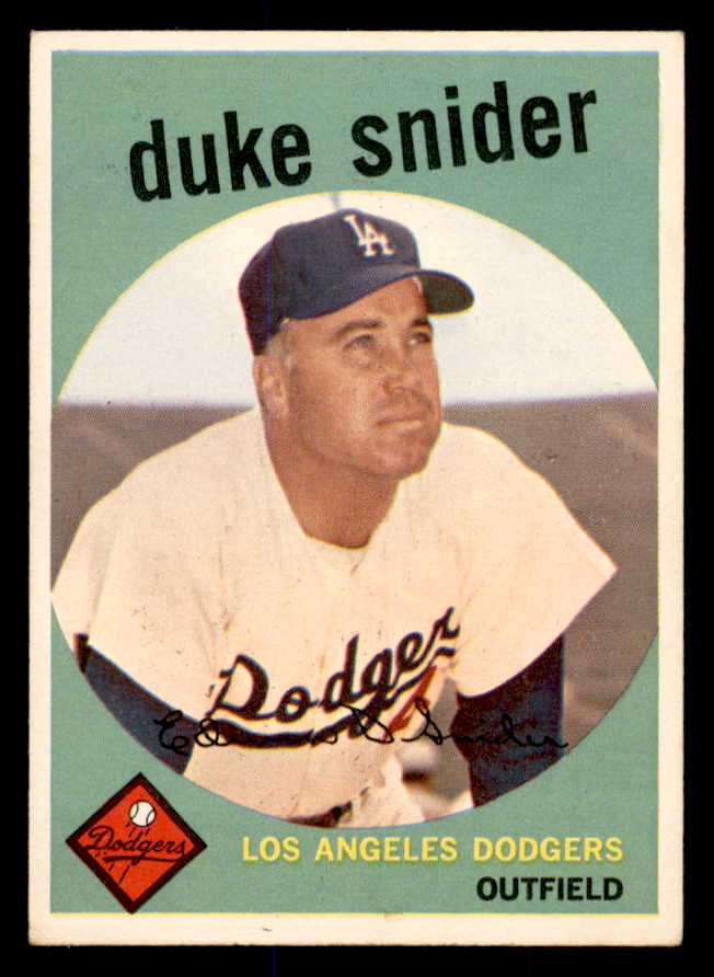 1959 Topps Baseball #020 Duke Snider Dodgers EX-MT 538803