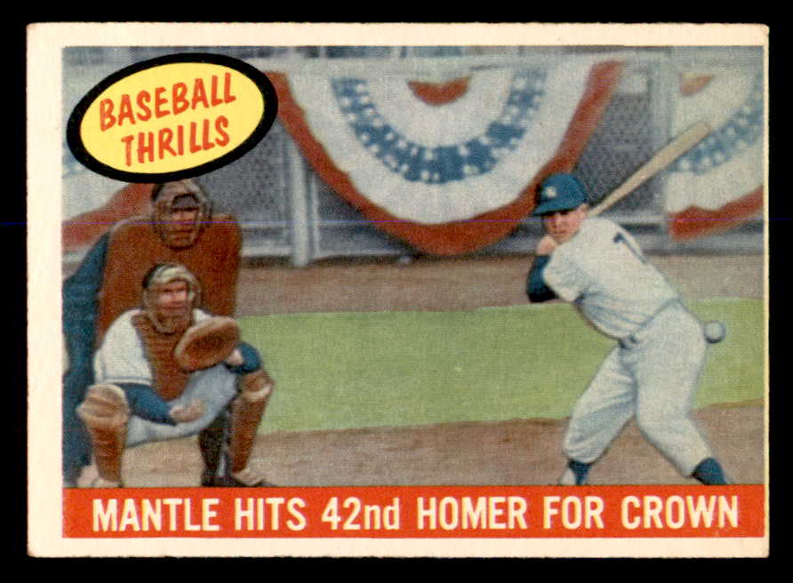 1959 Topps Baseball #461 Mickey Mantle IA Yankees VG-EX 538807