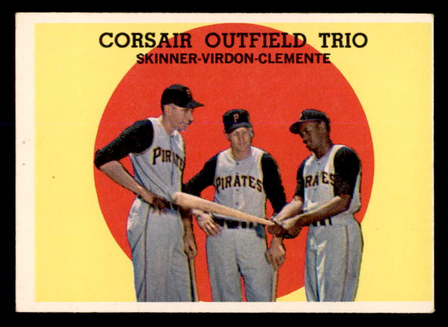 1959 Topps Baseball #543 Roberto Clemente Bill Virdon VG-EX 538814