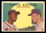 1959 Topps Baseball #212 Hank Aaron Eddie Mathews VG-EX 538817