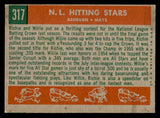 1959 Topps Baseball #317 Willie Mays Richie Ashburn EX 538818