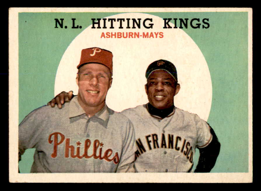 1959 Topps Baseball #317 Willie Mays Richie Ashburn VG-EX 538820