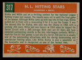 1959 Topps Baseball #317 Willie Mays Richie Ashburn VG-EX 538820
