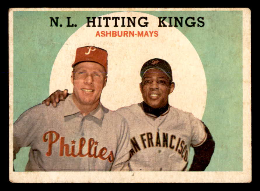 1959 Topps Baseball #317 Willie Mays Richie Ashburn VG-EX 538821