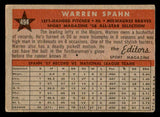 1958 Topps Baseball #494 Warren Spahn A.S. Braves VG-EX 538823