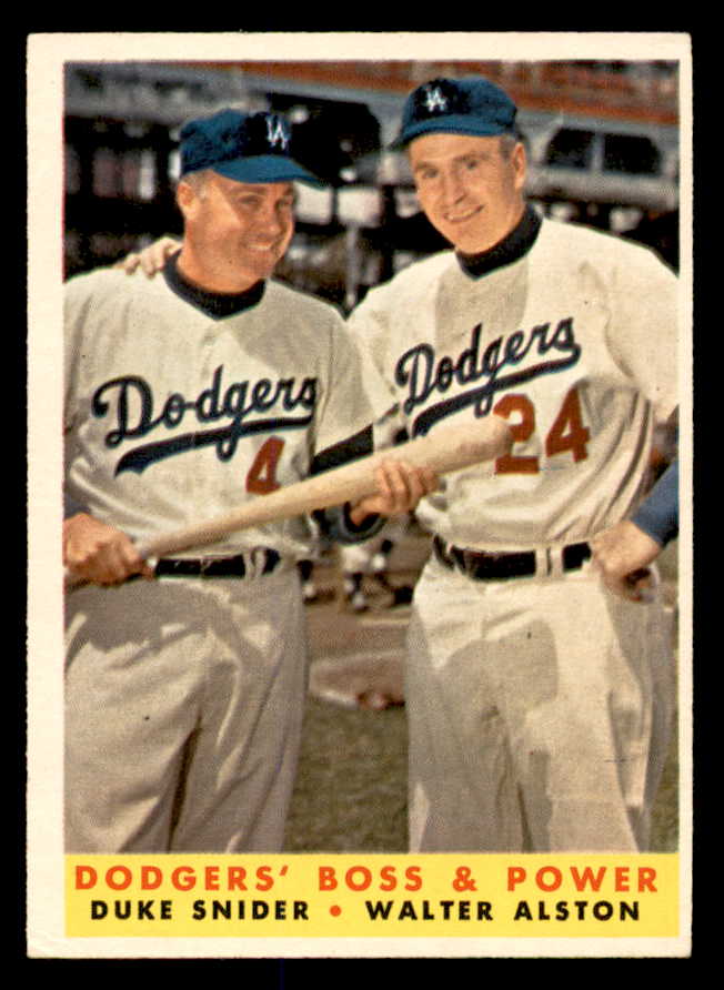 1958 Topps Baseball #314 Duke Snider Walter Alston VG-EX 538831