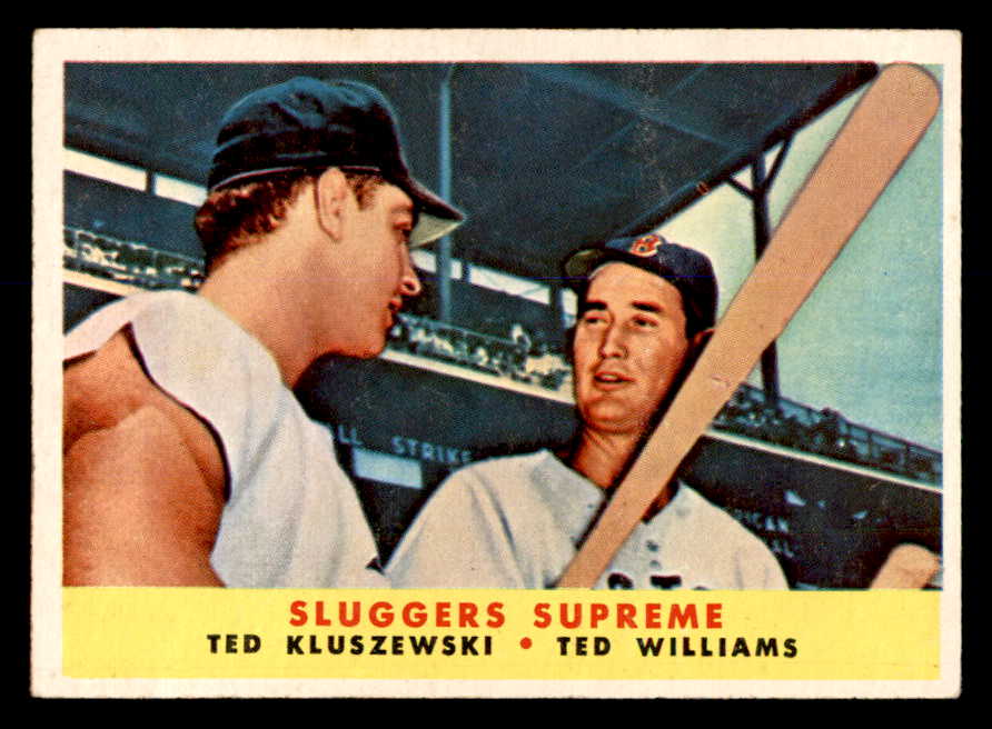 1958 Topps Baseball #321 Ted Williams Ted Kluszewski VG-EX 538832