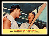 1958 Topps Baseball #321 Ted Williams Ted Kluszewski VG-EX 538832