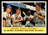 1958 Topps Baseball #351 Hank Aaron Eddie Mathews VG-EX 538836