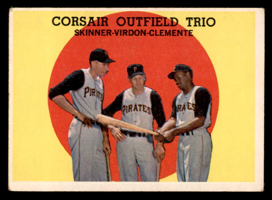 1959 Topps Baseball #543 Roberto Clemente Bill Virdon VG-EX 538839