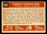 1959 Topps Baseball #543 Roberto Clemente Bill Virdon VG-EX 538839