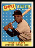 1958 Topps Baseball #486 Willie Mays A.S. Giants VG-EX 538841