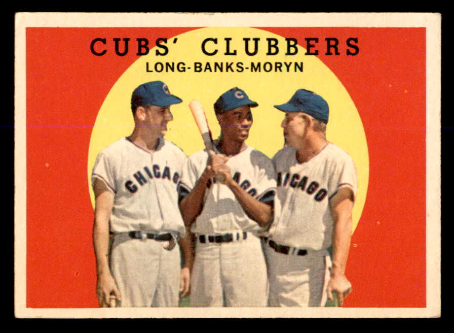 1959 Topps Baseball #147 Ernie Banks Dale Long EX+/EX-MT 538852