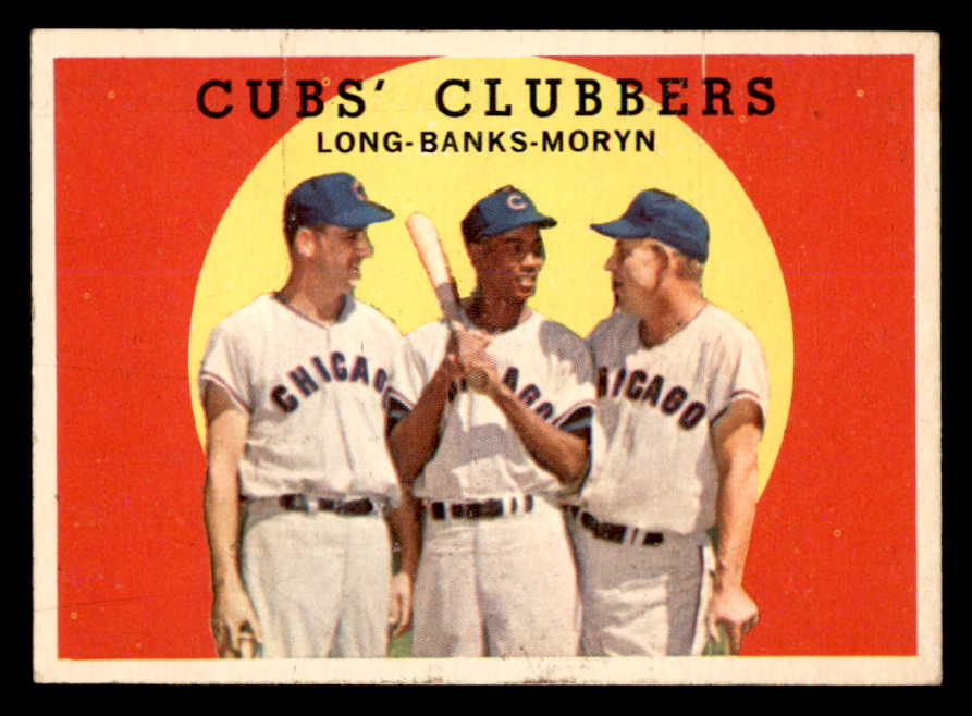 1959 Topps Baseball #147 Ernie Banks Dale Long EX+/EX-MT 538853