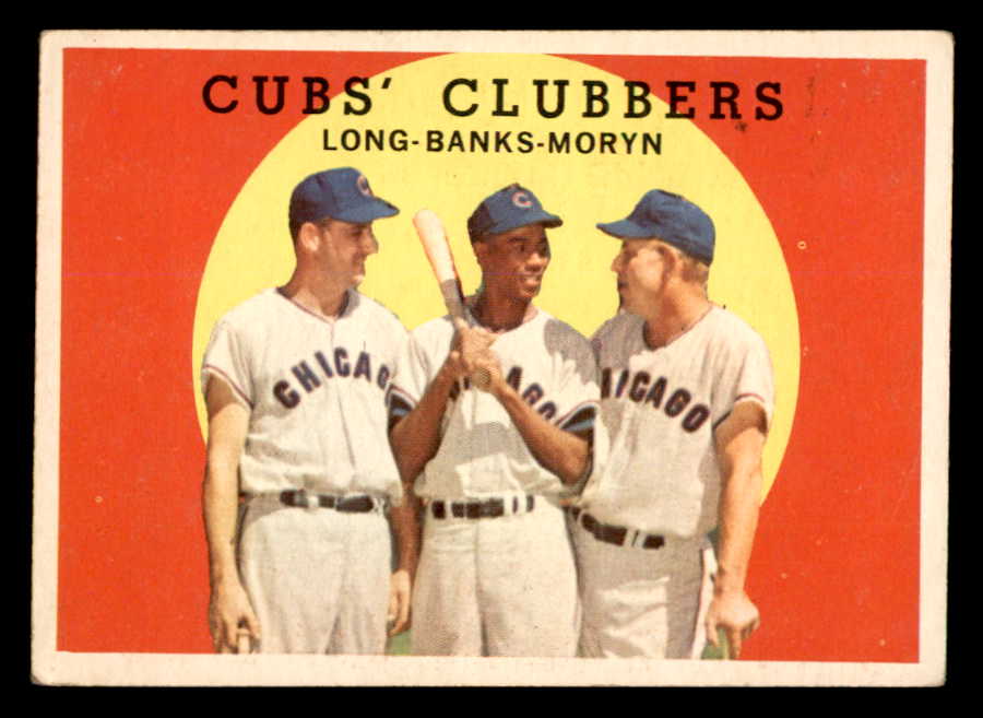 1959 Topps Baseball #147 Ernie Banks Dale Long EX-MT 538855