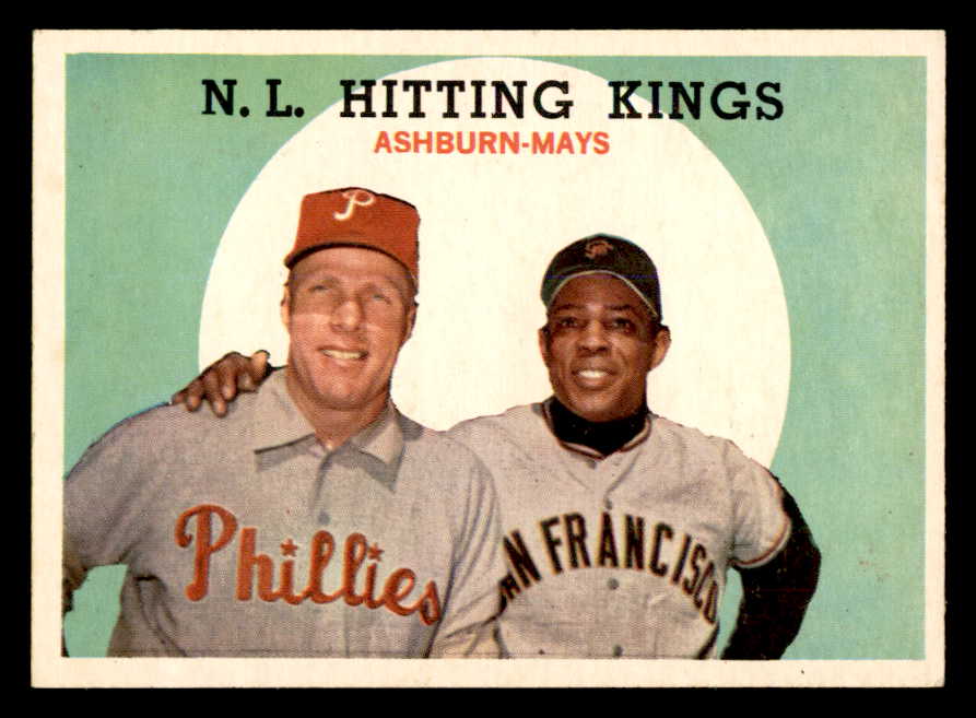 1959 Topps Baseball #317 Willie Mays Richie Ashburn EX+/EX-MT 538857