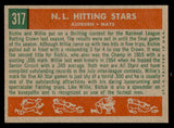 1959 Topps Baseball #317 Willie Mays Richie Ashburn EX+/EX-MT 538857