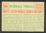 1959 Topps Baseball #464 Willie Mays IA Giants EX-MT 538858