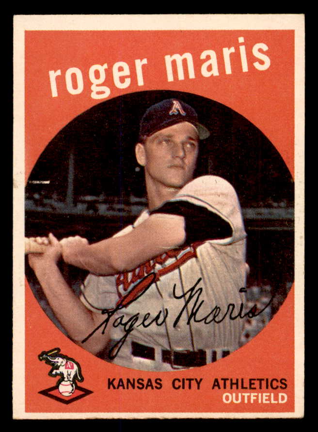 1959 Topps Baseball #202 Roger Maris A's EX-MT 538864