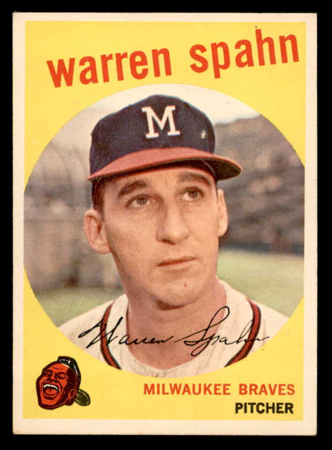 1959 Topps Baseball #040 Warren Spahn Braves EX Obscure 538871