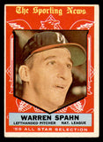 1959 Topps Baseball #571 Warren Spahn A.S. Braves EX 538874