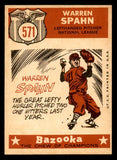1959 Topps Baseball #571 Warren Spahn A.S. Braves EX-MT 538875