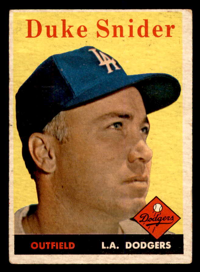 1958 Topps Baseball #088 Duke Snider Dodgers VG-EX 538878