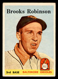 1958 Topps Baseball #307 Brooks Robinson Orioles VG-EX 538884