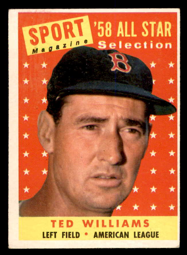 1958 Topps Baseball #485 Ted Williams A.S. Red Sox VG-EX 538886