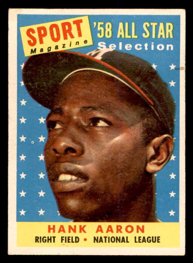 1958 Topps Baseball #488 Hank Aaron A.S. Braves VG-EX 538888